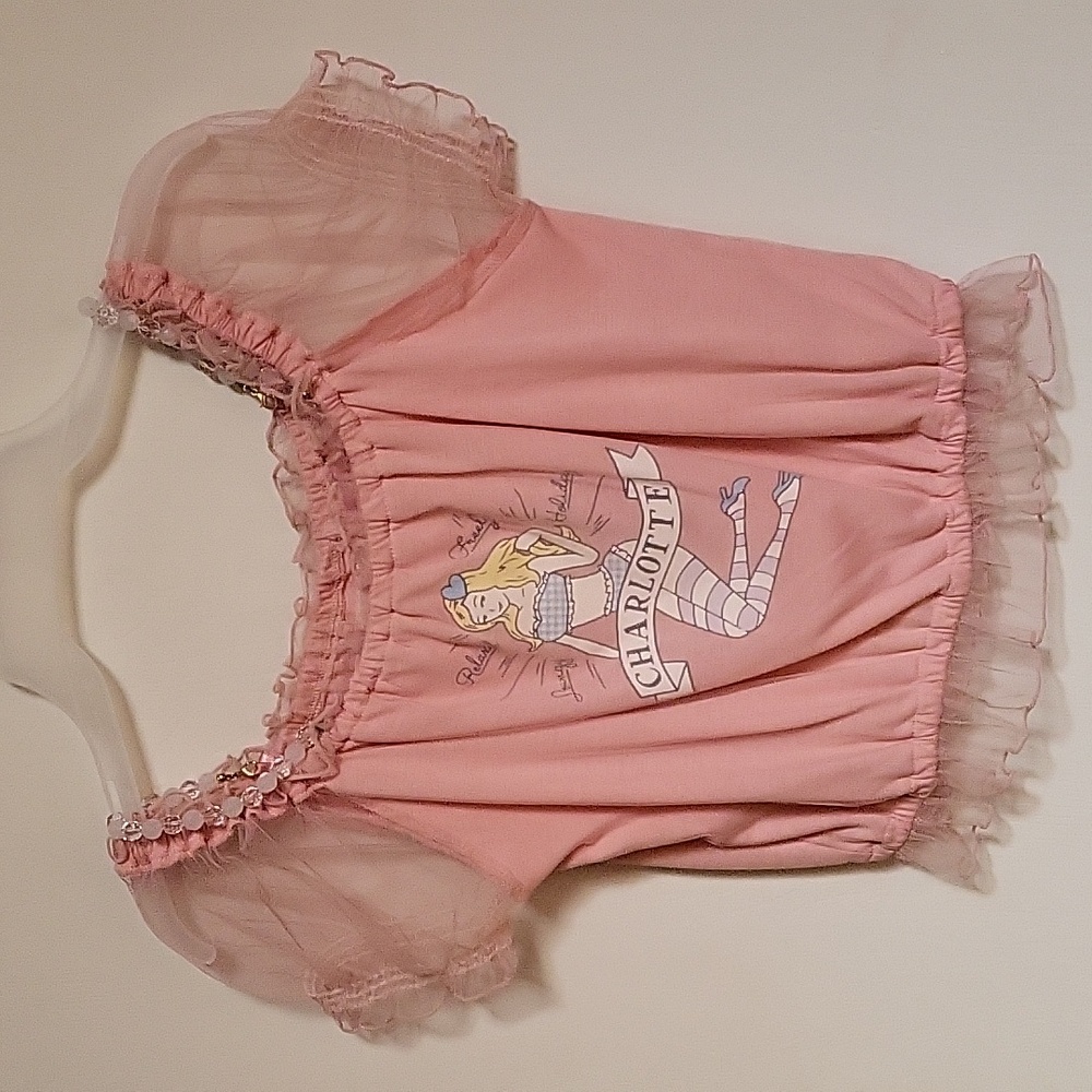 LIZ LISA | Womens Small Pink Ruffled Crop Top